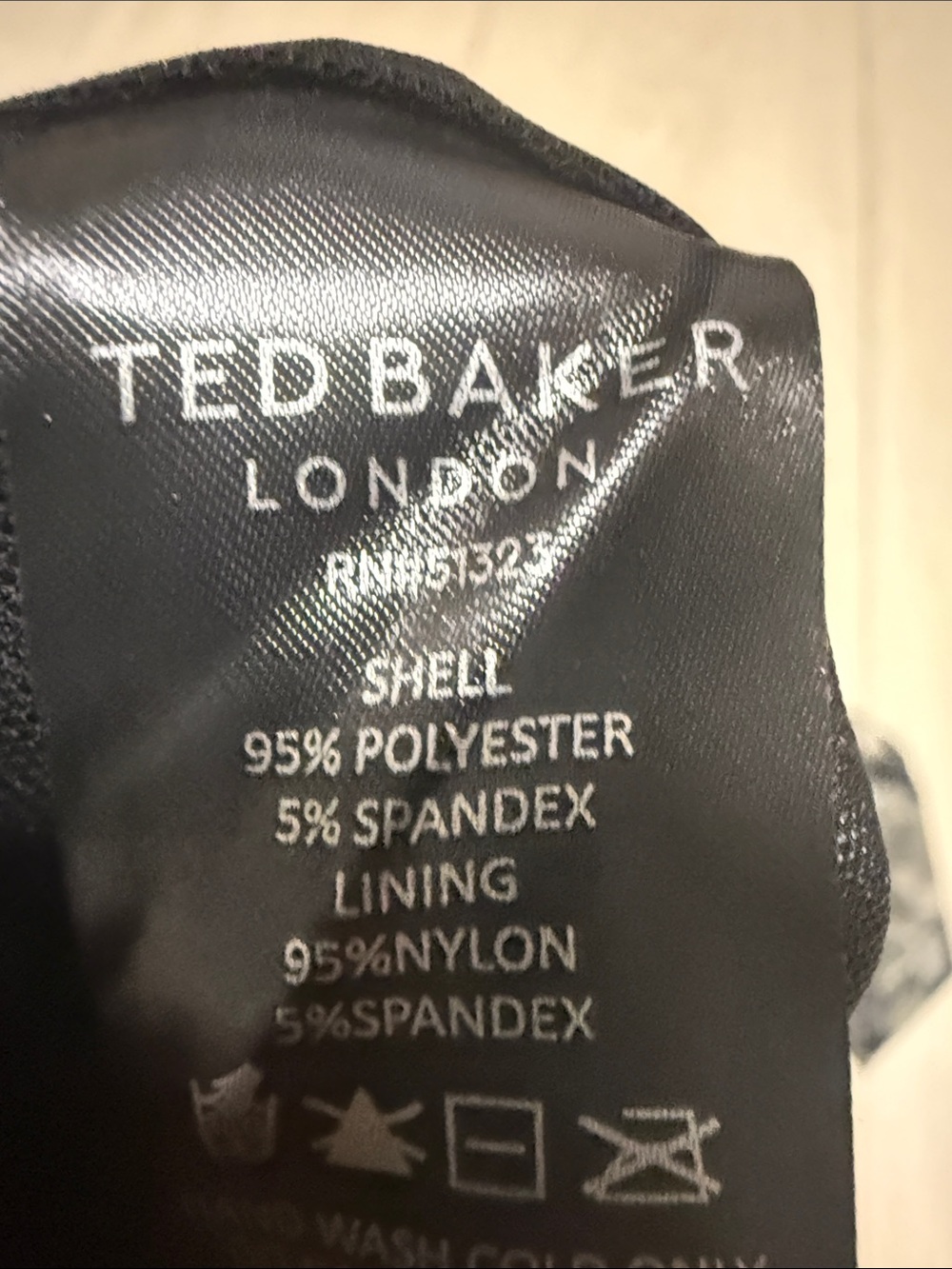 Ted Baker London Rich Black Sheer Floral Velvet Snowfall Long-Sleeve Mesh Top - Picture 6 of 10